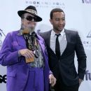 Dr. John and John Legend backstage at Rock & Roll Hall of Fame induction ceremony