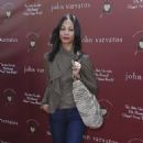 Zoe Saldana arrives at the John Varvatos 8th Annual Stuart House Benefit