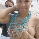 Cherie Johnson does a semi-nude photo shoot