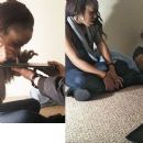 Bobbi Kristina, Whitney Houston and Bobby Brown's daughter, sniffing a lil nose candy