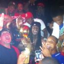 Lil Wayne, Baby and Mark Cuban celebrate the Dallas Mavericks championship in Miami