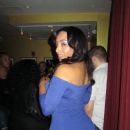 Nice booty in a blue mini-skirt