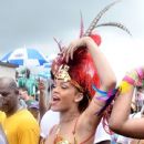 Rihanna at 2011 Kadooment Day Parade in Barbados