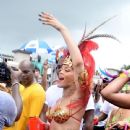 Rihanna at 2011 Kadooment Day Parade in Barbados