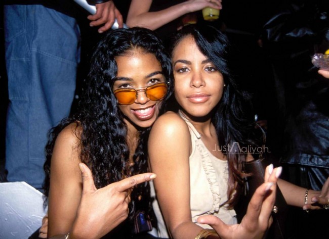 Ananda Lewis and Aaliyah