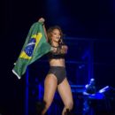 Rihanna performs in Brazil