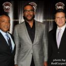 Rev Al Sharpton, Tyler Perry, and NY Gov. Andrew Cuomo pose for a picture before the 2011 Triumph Awards