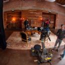 Anthony Hamilton on the set of one of his videos