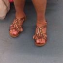 She should wear socks everywhere!