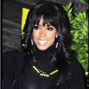 Kelly Rowland looking good, dressed in all black