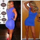 Coco rockin' the blue dress