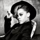 Rihanna in black and white