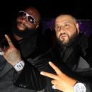 Rick Ross and DJ Khaled attend the 'Hennessy Takeover' New Year's Eve event at Cameo in Miami