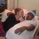 Mariah Carey with Nick Cannon while he recovers from mild kidney failure