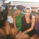 Lala Vazquez-Anthony, Ciara, Trina, Kim Kardashian and friend
