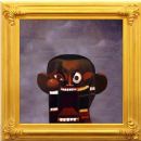 Discontorted painting of Kanye West