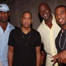 Charles Oakley, Jay-Z, Michael Jordan and Chris Paul