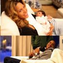 Beyonce and Jay-Z holding their daughter, Blue Ivy Carter