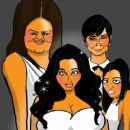 If the Kardashians were cartoons, is this how they'd look?