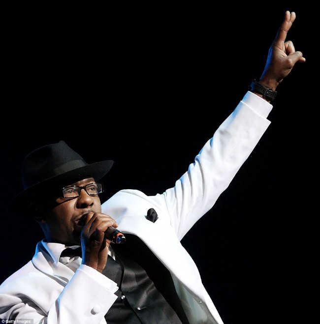Bobby Brown performing with New Editiion