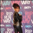 Upcoming Artist Guyana on the BET Rip the Runway red carpet