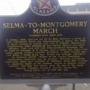 Selma-to-Montgomery March sign - back