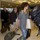 Halle Berry arriving to catch a flight at JFK airport in NYC