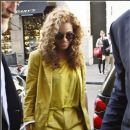  Beyonce was caught heading back to her hotel in Paris, France today.