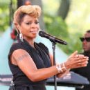 Mary J. Blige performs on Good Morning America in NYC.  