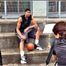 Davis at photo shoot