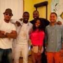 Hosea Sanchez, Lance Gross and Keshia Knight-Pulliam at Kevin Hart birthday celebration