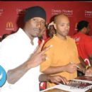 Actor/Singer Tyrese stops for a picture in between signing autographs for fans