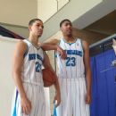 Austin with his teammate Anthony Davis