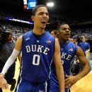 Austin Rivers with former teamate Quinn Cook