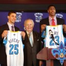 Austin Rivers with teammate Anthony Davis on signing day