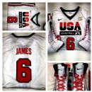 LeBron James throwback Olympic uniform, worn against Argentina in 2012 Olympics