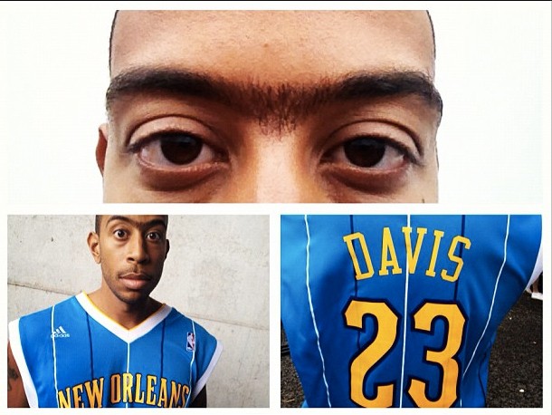 Ludacris costume for Halloween? Anthony Davis of the New Orleans Hornets