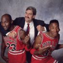 Michael Jordan, Phil Jackson and Scottie Pippen (throwback)