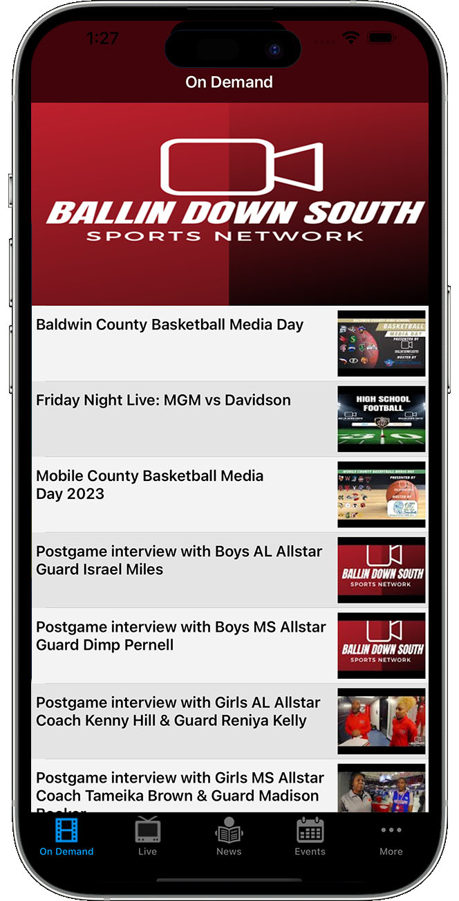 BDS Sports Network iPhone App