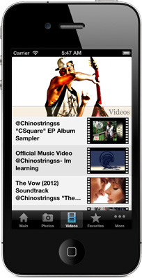 ChinoStringss iPhone App