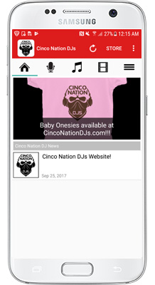 Cinco Nation DJs Android App