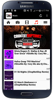 CountryRapTunes Android App