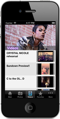 Crystal Nicole iPhone App