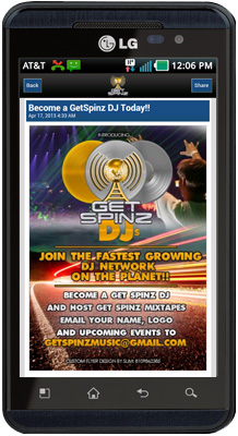 GetSpinz Android App