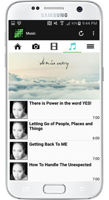 Demia Avery Motivates Android App