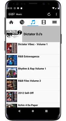 Dictator DJ's Android App