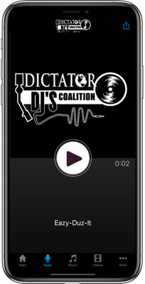 Dictator DJ's iPhone App