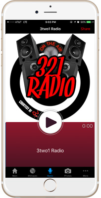 3two1 Radio iPhone App