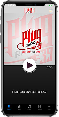 Plug Radio 39 Hip Hop & Rnb iPhone App