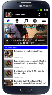 DJ Unique Radio Android App